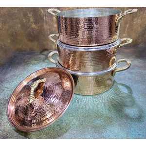 Top vente moderne minimaliste écologique sûr pur cuivre plats de cuisine artisanat lave-vaisselle durable - Product Image 3