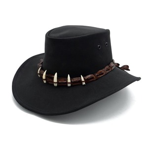 Nuevos Sombreros Vaqueros de Cuero Personalizados para Hombre, Sombreros Vaqueros de Cuero Genuino, Sombreros de Moda al por Mayor - Product Image 3