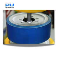 Roue motrice de chariot élévateur Thang Vi en polyuréthane écologique résistant à l'usure avec roulement à billes et jante en acier, garantie 1 an, haute capacité de charge