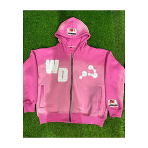 Fabrication de patchs en détresse Sweats à capuche Couleur personnalisée Logo personnalisé Casual Distressed Patches Hoodie - Product Image 1