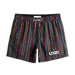 Custom Designer Black <b>Men's</b> Swim Shorts Zipper Waterproof Maternity Swim <b>Trunks</b> Featuring Animal Geometric Letter Leopard - Product Image 3