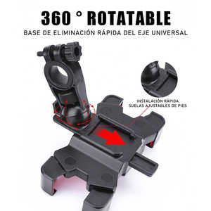 Support de guidon de vélo en acier inoxydable durable avec support de téléphone étanche pour vélo électrique, VTT, vélo de route et autres - Product Image 5