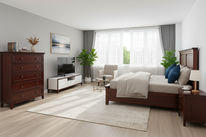 Cama de Almacenamiento Tamaño Queen de Madera Maciza de Acacia P.D.T, Diseño Tradicional Hecho a Mano en Ho Chi Minh City, Estándar de Exportación de EE. UU., No Plegable - Product Image 5