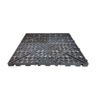 Dalles de sol de garage intérieures en PVC antidérapantes à emboîtement, à rainures intégrées, pour lavage de voitures