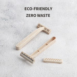 <span class=keywords><strong>Maquinilla</strong></span> de Afeitar Desechable Ecológica de Doble Hoja Baili DB-P1A, Fabricada con Paja de Trigo Biodegradable, para Uso Facial y Corporal, para Hombres y Mujeres, Venta al Por Mayor - Product Image 4