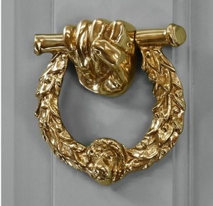 Aldaba de puerta de latón de lujo creativo de búho, accesorio de decoración elegante de estilo vintage de metal pesado victoriano disponible a precios al por mayor - Product Image 4