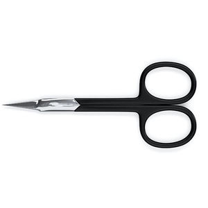 Ciseaux à cuticules incurvés en acier inoxydable de qualité salon, manche en acier simple et précis, soin des ongles délicat - Product Image 4