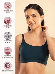 Por encargo 100% algodón Color verde azulado señoras acolchado sujetador mejor precio de fábrica Bangladesh - Product Image 2