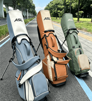 Sac de golf ASL entièrement personnalisé avec 14 séparateurs, en cuir PU imperméable, léger, avec logo personnalisé, pour hommes et femmes, faible MOQ