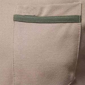 Ababus เสื้อโปโลชายซิปครึ่งตัว, เสื้อโปโลลำลองทรงหลวมแขนสั้นบล็อกสีแฟชั่นระบายอากาศโลโก้ที่กำหนดเอง - Product Image 6