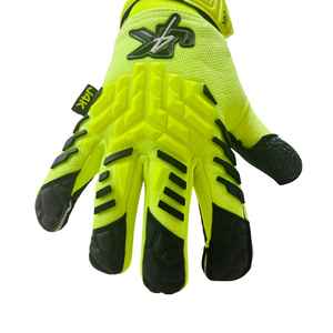 Gants de gardien de but en cuir de qualité supérieure personnalisables coupe personnalisée poignée en latex de football en gros - Product Image 2