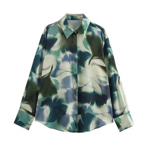 Ropa a granel, camisas informales para mujer, estampado personalizado, manga larga, cuello vuelto para mujer, camisa para exteriores para mujer - Product Image 1