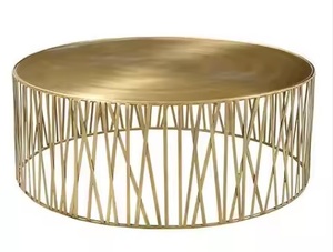 Traditional Metal Slashed 'O Shaped <b>Table</b> Designed for Living Room and Bedroom India by ELEGANT DESIGNS - Product Image 2