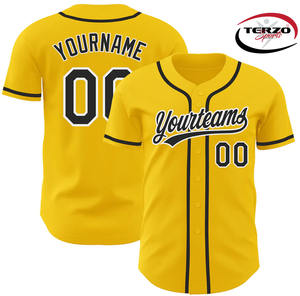 2024 maillot de Baseball en microfibre personnalisé de haute qualité veste de sport d'entraînement classique avec motif vierge imprimé de Logo personnalisé - Product Image 3