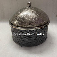 Réchaud en métal de vente chaude fabriqué en métal en aluminium et en acier inoxydable pour le service de buffet avec finition argentée