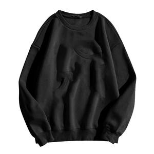 Sudadera informal de cuello redondo de manga larga de algodón personalizada OEM - Product Image 1