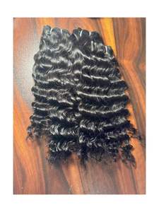 100% Calidad de exportación Natural rizado barato crudo sin procesar sin enredos del fabricante y exportador de precio al por mayor indio - Product Image 4