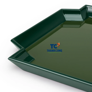 Plateau en laque écologique avec finition brillante Beaux plateaux décoratifs en laque vietnamienne Plateau de service en laque d'influence - Product Image 2