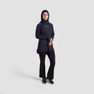 Aura Shield Navy Oversized <b>Top</b> Modest Sportswear - Product Image 4