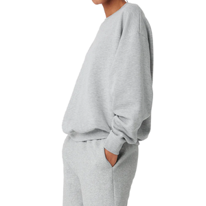 Ensemble de survêtement en molleton pour femme, deux pièces, décontracté, tendance, 100% coton, pour tous les jours - Product Image 5