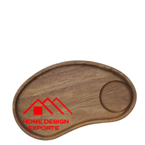 Plato de Chocolate con Diseño Tallado a Mano para Niños y Fiestas de Cumpleaños, Juego de Platos para Dulces, Plato Decorativo de Madera con Forma de Pera - Product Image 5