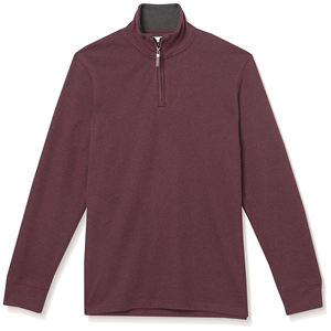 Sudadera de Hombre con Media Cremallera, Sudadera de Forro Polar con Cierre de Cremallera, Camiseta Informal con Mangas Completas y Cremallera - Product Image 1