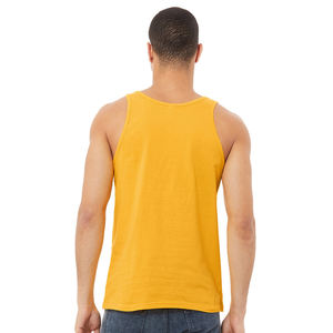 Personnalisé Bella + toile Flowy débardeurs Bella unisexe Jersey coton débardeur jaune Tri-blend débardeurs - Product Image 4