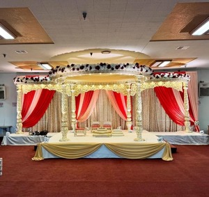 Pilier de fontaine de mariage indien du sud Mandap Personnaliser le Mandap de mariage indien avec des piliers antiques Mandap pour Destination Canada - Product Image 6