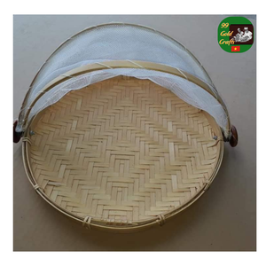 Couvercle de panier de vannage en bambou écologique, couvercle de panier de vannage en bambou fait à la main, panier de vannage en bambou pour la cuisine - Product Image 3
