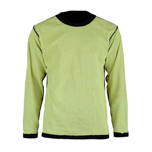 <b>Men's</b> Protective Fleece Crew Neck Lined Thermal Sweatshirt Removable Armored Elbows Shoulders Foam Back <b>Pad</b> Sweatshirts - Product Image 4