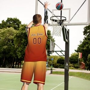 Lightweight Unique Style Basketball Uniform Solid Color Top Quality Basketball Uniform for Adult - Product Image 3