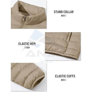 Chaqueta acolchada de invierno ligera aislada para hombre, abrigo de burbujas cálido y acogedor para clima frío, serigrafía bordada de colores personalizados - Product Image 5