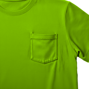 Wholesale <b>Men's</b> 100% Cotton T-<b>Shirt</b> Solid Color Casual Short Sleeve V Neck Breathable and Anti-Wrinkle Pocket Design - Product Image 3