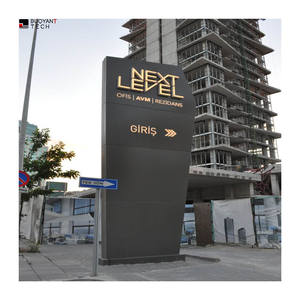 BOOYANT Led Metal Acero inoxidable Largo Durable Económico Exterior Aluminio Gasolinera Sign Pylon - Product Image 2