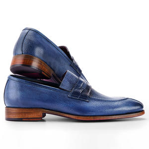 Nouveau Style sans lacet plat vache en cuir véritable mocassins <span class=keywords><strong>chaussures</strong></span> classique affaires décontracté formel hommes automne <span class=keywords><strong>chaussures</strong></span> - Product Image 4