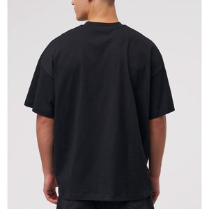 Cropped <b>Boxy</b> <b>T</b> <b>Shirt</b> Men Custom Heavy 100% Cotton Camisetas Oversize <b>T</b> <b>Shirt</b> Blank Mock Neck Heavyweight Oversized <b>Boxy</b> <b>t</b> <b>Shirt</b> - Product Image 3