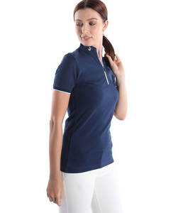 เสื้อโปโลผ้าฝ้ายระบายอากาศสำหรับผู้หญิงเสื้อกอล์ฟแขนสั้นพิมพ์ลายปักโลโก้ได้ตามต้องการ - Product Image 4