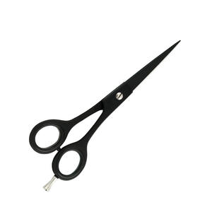 Ciseaux de coupe de cheveux de couleur noire lame tranchante en gros barbier 6 pouces ciseaux de coiffure avec repose-doigt - Product Image 2