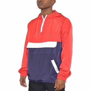 Coupe-vent à col montant de haute qualité pour hommes veste de pluie Fitness de couleur unie pour l'hiver faite par Dress Sports - Product Image 5