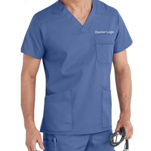 Tela de lona cómoda de alta calidad para el Hospital Scrub Tops uniformes médicos Premium para enfermeras y médicos para logotipo personalizado - Product Image 3