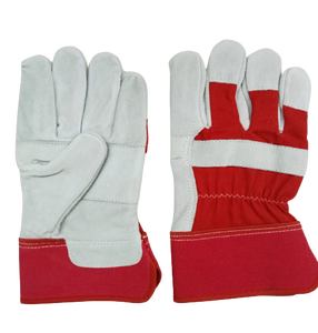 Guantes de Seguridad de Cuero de Vaca para Soldar, Guantes de Trabajo, Protección de Doble Palma, Tamaño XL, Certificado CE, EN388 - Product Image 3