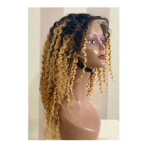 Echter Hersteller verkauft 100% rohe unverarbeitete indische 4x4 Deep Curly Human Hair Extensions Perücken zum niedrigsten Preis