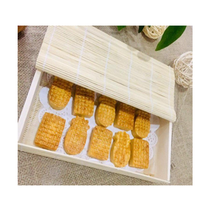 Boîte en bois de bambou haut capacité, boîte créative de stockage de gâteaux, bonbons, style français - Product Image 6