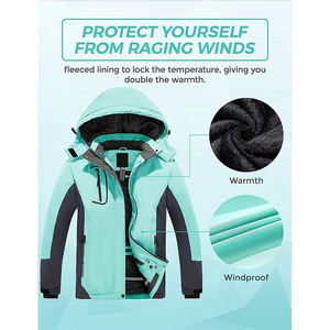 Chaqueta reflectante personalizada para mujer, rompevientos impermeable Retro Vintage para deportes al aire libre, de talla grande - Product Image 4