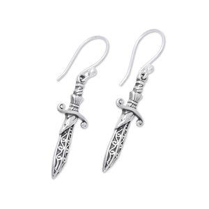 Pendientes de espada de Plata de Ley 925 de alta calidad, Pendientes colgantes de gota, joyería minimalista, pendientes con abalorio, precio de fábrica a granel - Product Image 2
