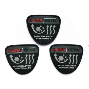 Patchs en caoutchouc personnalisés pour chaussures et bottes, design 3D en relief, alphabet/fleur, écologiques, à coudre, couleurs vert/gris/rouge/marron, vêtements - Product Image 6