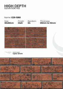 Carreaux de porcelaine pour l'extérieur, design mural, 300x600 mm - Product Image 5