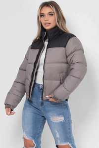 Chaqueta acolchada de mujer hecha a medida, ropa informal, chaqueta acolchada de mujer de Color sólido a prueba de viento a la moda - Product Image 6