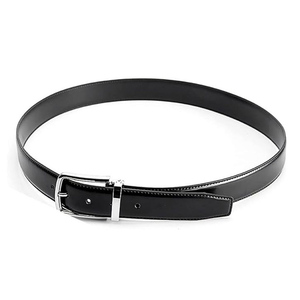 Nouveau Design 2.2CM marron réversible en cuir véritable robe ceinture hommes marron réversible en cuir véritable ceintures avec boucle - Product Image 5