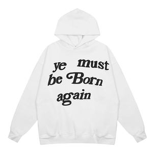 Sweat à capuche surdimensionné à imprimé bouffant pour hommes 100% sweat-shirt en coton broderie 3D en relief vêtements d'hiver en polaire - Product Image 5